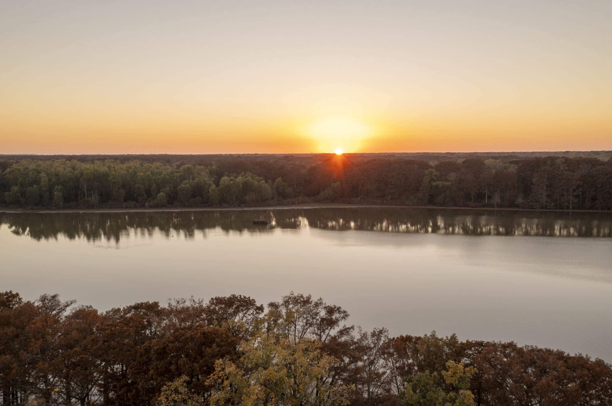 Mississippi River at Sunset